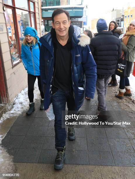 Jason Isaacs is seen on January 21, 2018 in Salt Lake City, Utah.