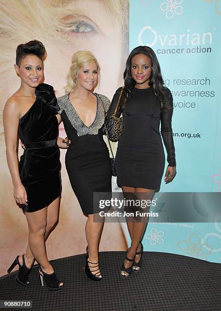 Amelle Berrabah, Heidi Range and Keisha Buchanan of the Sugarbabes attends screening of The September Issue at BAFTA on August 27, 2009 in London,...