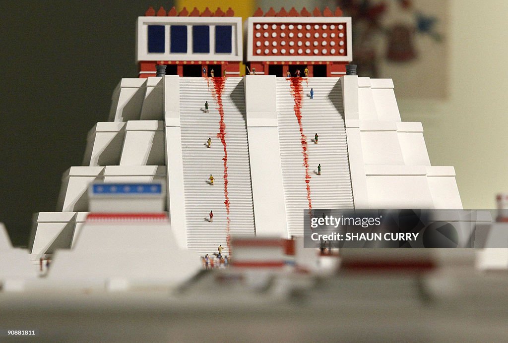 A model of a sacrificial temple in the S