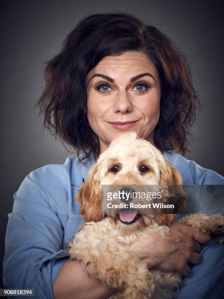 Writer and columnist Caitlin Moran is photographed for the Times on July 7, 2017 in London, England.