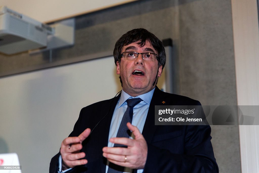 Spanish Separatist Leader Puigdemont Visits Copenhagen