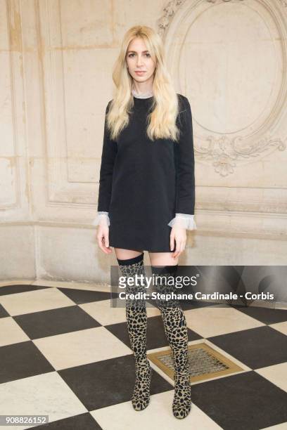 Sabine Getty attends the Christian Dior Haute Couture Spring Summer 2018 show as part of Paris Fashion Week January 22, 2018 in Paris, France.