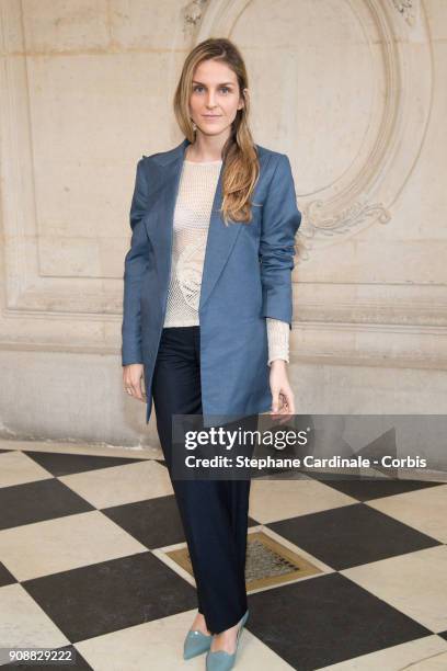 Gaia Repossi attends the Christian Dior Haute Couture Spring Summer 2018 show as part of Paris Fashion Week January 22, 2018 in Paris, France.