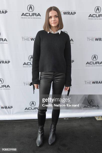 Actor Maia Mitchell of 'Never Goin' Back' attend the Acura Studio at Sundance Film Festival 2018 on January 22, 2018 in Park City, Utah.