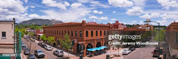 downtown flagstaff - flagstaff arizona - fotografias e filmes do acervo