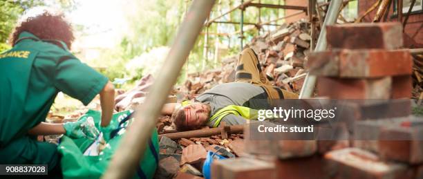 industrial injury - building site accidents stock pictures, royalty-free photos & images