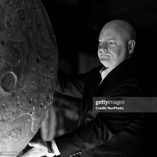 Astronaut Scott Kelly presents the RESISTENCIA book in Espacio Fundación Telefónica de Madrid. Spain. January 22, 2018