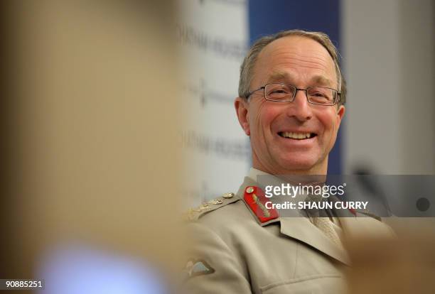 Britain's Chief of the General Staff, General Sir David Richards attends a conference on the UK armed forces in central London on September 17, 2009....