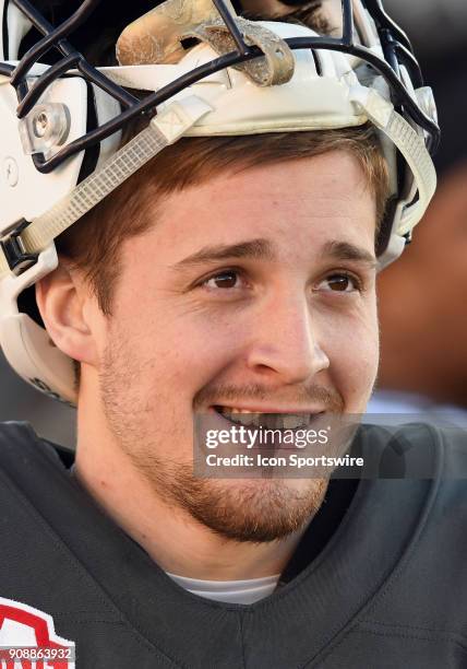 National Team defensive back Troy Apke from Penn State Nittany Lions on the field after the National team defeated the American Team 23 to 0, on...