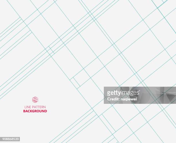 line pattern background - single line drawing building stock illustrations