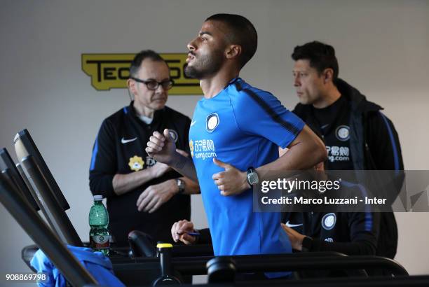 Internazionale new signing Rafinha during physical tests at the club's training ground Suning Training Center in memory of Angelo Moratti on January...