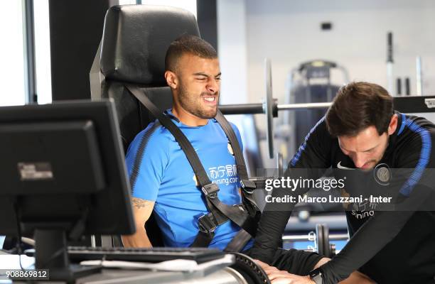 Internazionale new signing Rafinha during physical tests at the club's training ground Suning Training Center in memory of Angelo Moratti on January...