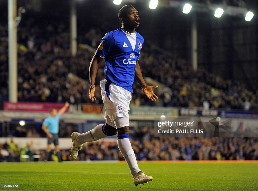 Everton's Nigerian defender Joseph Yobo