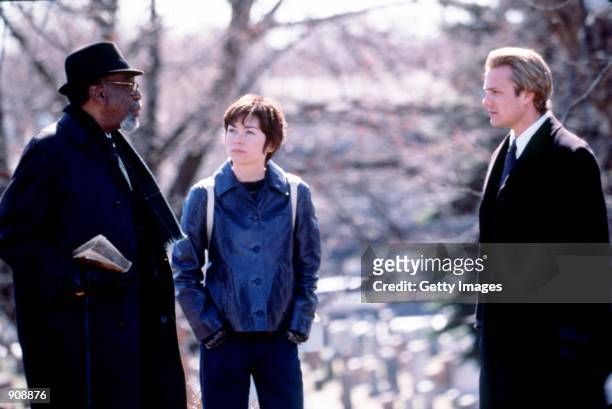 Bill Cobbs, Julianne Nicholson and Gabriel Macht star in NBC's "The Others." Photo credit: Marni Grossman NBC, Inc.