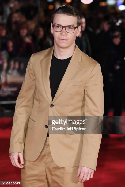 Will Poulter attends the UK fan screening of 'Maze Runner: The Death Cure' at Vue West End on January 22, 2018 in London, England.