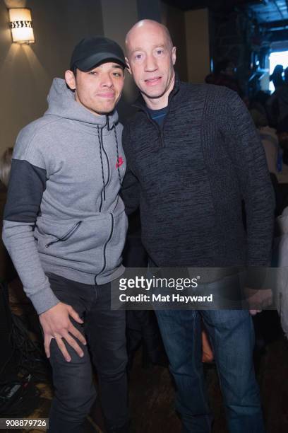 Actor Anthony Ramos and Ted Reid pose for a photo during the "She's Gotta Have It" brunch sponsored by Netflix at Buona Vita on January 22, 2018 in...