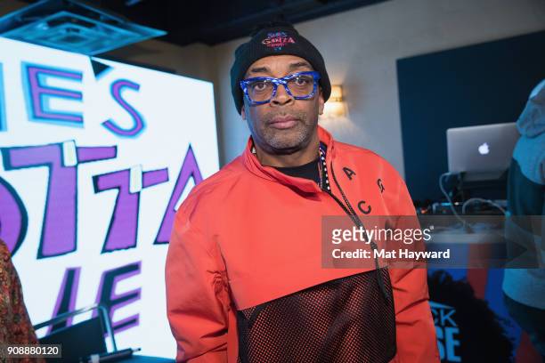 Spike Lee poses for a photo after speaking during the "She's Gotta Have It" brunch sponsored by Netflix at Buona Vita on January 22, 2018 in Park...