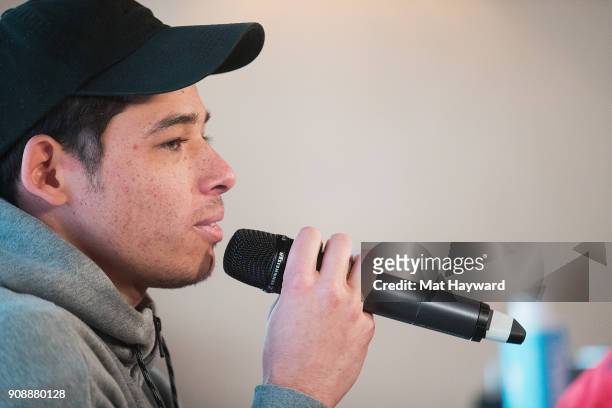 Actor Anthony Ramos speaks during the "She's Gotta Have It" brunch sponsored by Netflix at Buona Vita on January 22, 2018 in Park City, Utah.