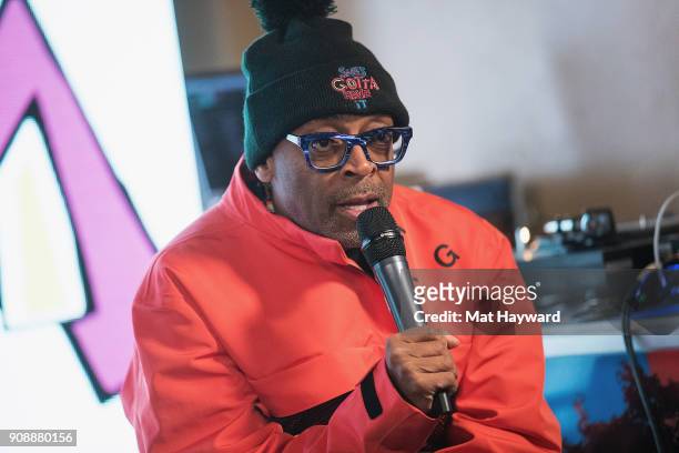 Spike Lee speaks during the "She's Gotta Have It" brunch sponsored by Netflix at Buona Vita on January 22, 2018 in Park City, Utah.