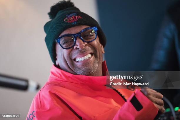 Spike Lee speaks during the "She's Gotta Have It" brunch sponsored by Netflix at Buona Vita on January 22, 2018 in Park City, Utah.