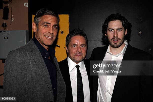 Actor George Clooney, CEO of Paramount Studios Brad Grey and director Jason Reitman attend the "Up In The Air" Premiere held at the Ryerson Theatre...