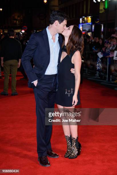 Benjamin Walker and Kaya Scodelario attend the UK fan screening of 'Maze Runner: The Death Cure' at Vue West End on January 22, 2018 in London,...