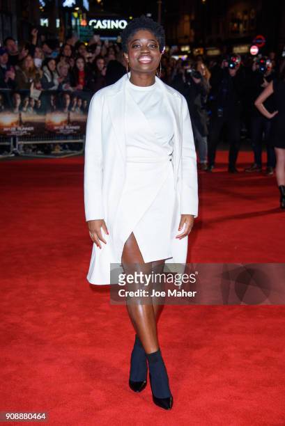 Clara Amfo attends the UK fan screening of 'Maze Runner: The Death Cure' at Vue West End on January 22, 2018 in London, England.