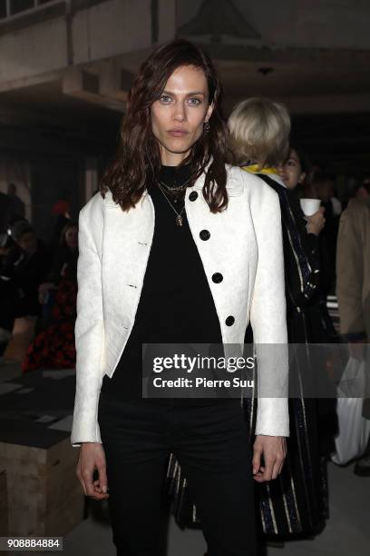 Aymeline Valade attends the Proenza Schouler RTW Fall/Winter 2018 show as part of Paris Fashion Week on January 22, 2018 in Paris, France.