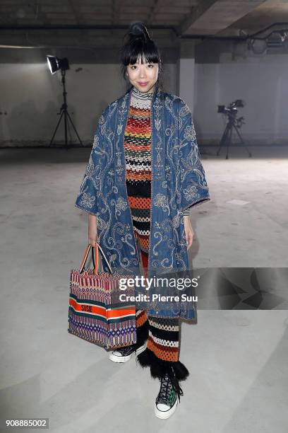 Susanna Lau attends the Proenza Schouler RTW Fall/Winter 2018 show as part of Paris Fashion Week on January 22, 2018 in Paris, France.