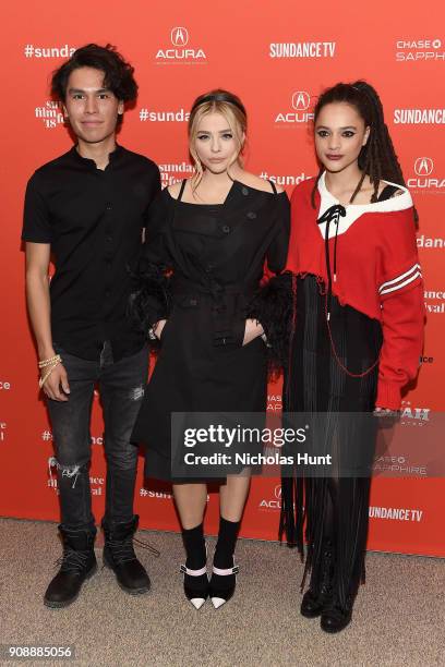 Actors Forrest Goodluck, Chloë Grace Moretz and Sasha Lane attend the "The Miseducation Of Cameron Post" And "I Like Girls" Premieres during the 2018...