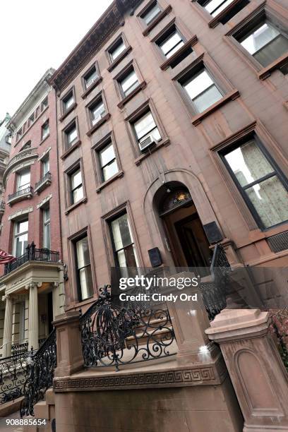 General view of venue exterior the Recording Academy New York Chapter renovation ribbon cutting ceremony during the 60th Annual GRAMMY Awards at the...