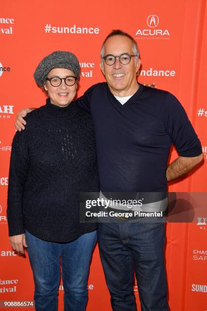 Actor Diane Obomsawin and Director of Sundance John Cooper attend the "The Miseducation Of Cameron Post" And "I Like Girls" Premieres during the 2018...