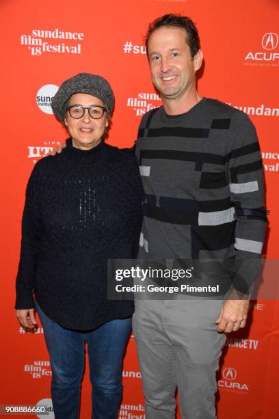 Actor Diane Obomsawin and Director of Programing Sundance Film Festival Trevor Groth attend the "The Miseducation Of Cameron Post" And "I Like Girls"...