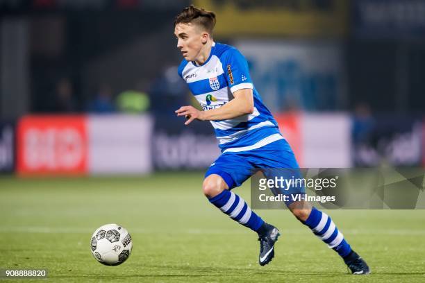 Ryan Thomas of PEC Zwolle during the Dutch Eredivisie match between PEC Zwolle and NAC Breda at the MAC3Park stadium on January 20, 2018 in Zwolle,...