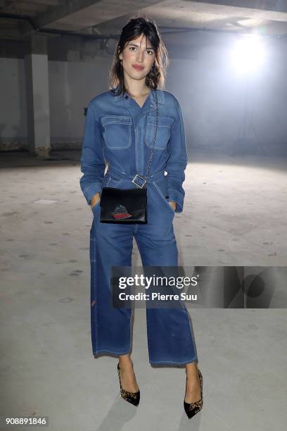 Jeanna Damas attends the Proenza Schouler RTW Fall/Winter 2018 show as part of Paris Fashion Week on January 22, 2018 in Paris, France.