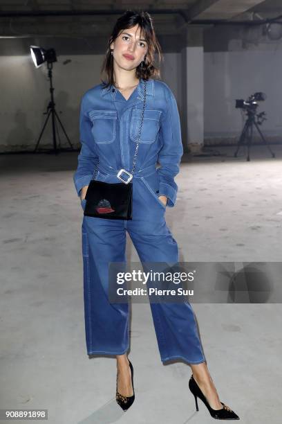 Jeanna Damas attends the Proenza Schouler RTW Fall/Winter 2018 show as part of Paris Fashion Week on January 22, 2018 in Paris, France.