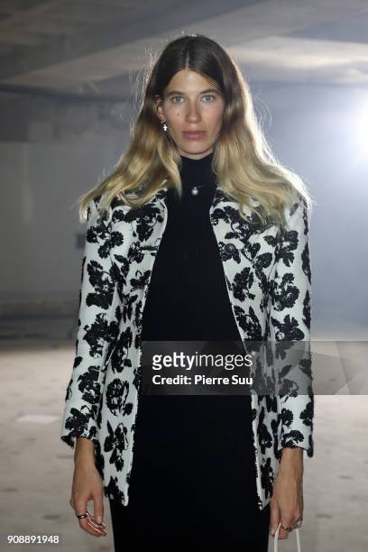 Veronika Heilbrunner attends the Proenza Schouler RTW Fall/Winter 2018 show as part of Paris Fashion Week on January 22, 2018 in Paris, France.