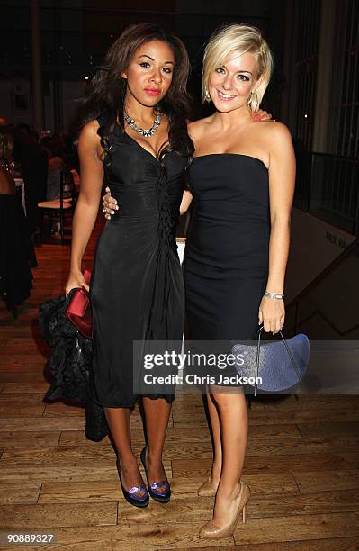 Sheridan Smith and Kathryn Drysdale attend the Collars and Cuffs Ball at the Royal Opera House on September 17, 2009 in London, England.