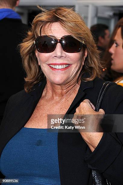 Full Frontal Fashion host Judy Licht attends Mercedes-Benz Fashion Week at Bryant Park on September 17, 2009 in New York, New York.