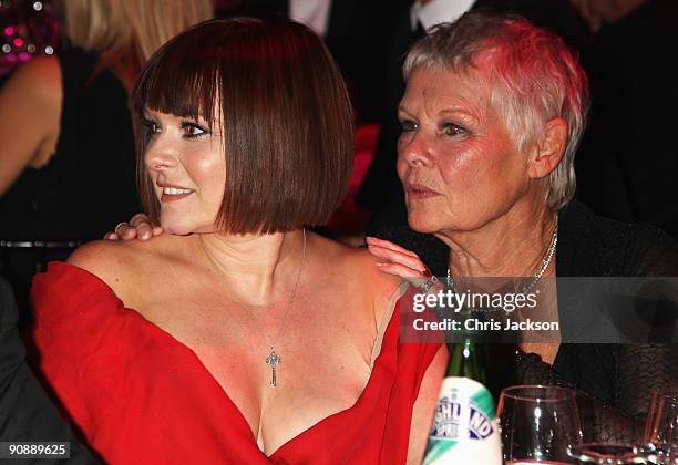 Dame Judi Dench and daughter Finty Williams attend the Collars and Cuffs Ball at the Royal Opera House on September 17, 2009 in London, England.