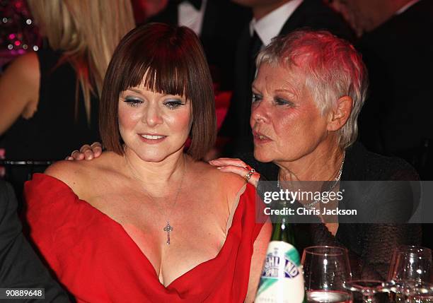 Dame Judi Dench and daughter Finty Williams attend the Collars and Cuffs Ball at the Royal Opera House on September 17, 2009 in London, England.