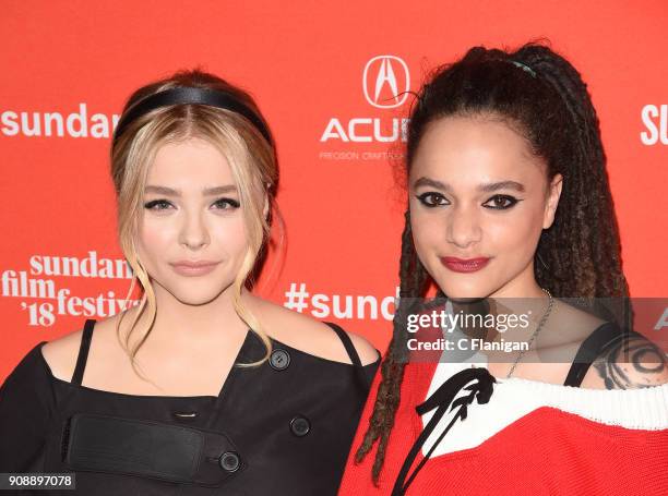 Actor Chloe Grace Moretz and Sasha Lane attend the 'The Miseducation Of Cameron Post' And 'I Like Girls' Premieres during the 2018 Sundance Film...