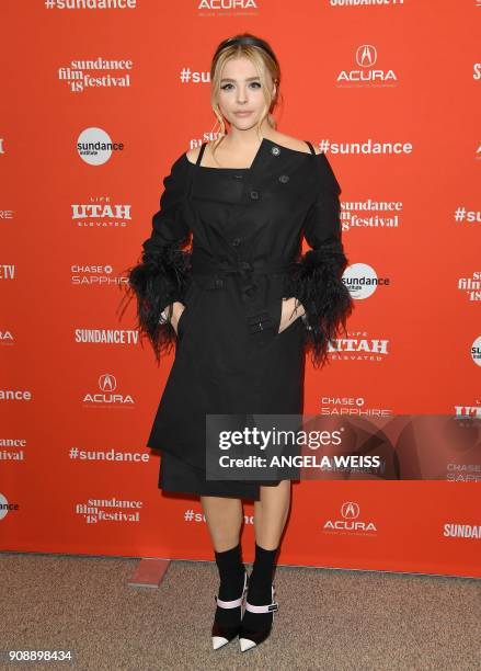 Actress Chloë Grace Moretz attends the 'The Miseducation Of Cameron Post' And 'I Like Girls' premieres during the 2018 Sundance Film Festival at...