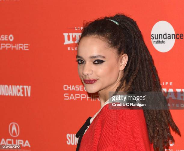 Actor Sasha Lane attends the 'The Miseducation Of Cameron Post' And 'I Like Girls' Premieres during the 2018 Sundance Film Festival at Eccles Center...