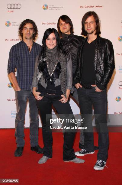 The band "Silbermond" attend the Bavarian Music Lion Award 2009 on September 17, 2009 in Berlin, Germany.