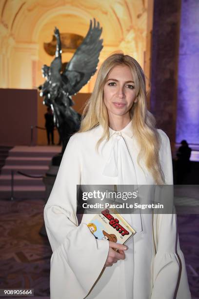 Sabine Getty attends the Giambattista Valli Haute Couture Spring Summer 2018 show as part of Paris Fashion Week on January 22, 2018 in Paris, France.