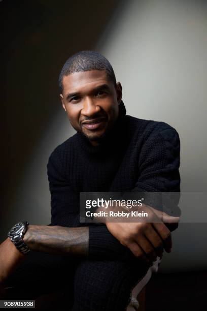 Usher Raymond from the film 'Burden' poses for a portrait at the YouTube x Getty Images Portrait Studio at 2018 Sundance Film Festival on January 21,...