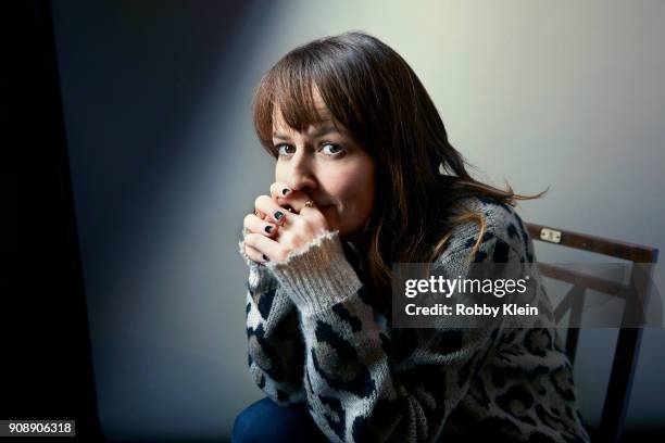 Rosemarie DeWitt from the film 'Arizona' poses for a portrait at the YouTube x Getty Images Portrait Studio at 2018 Sundance Film Festival on January...