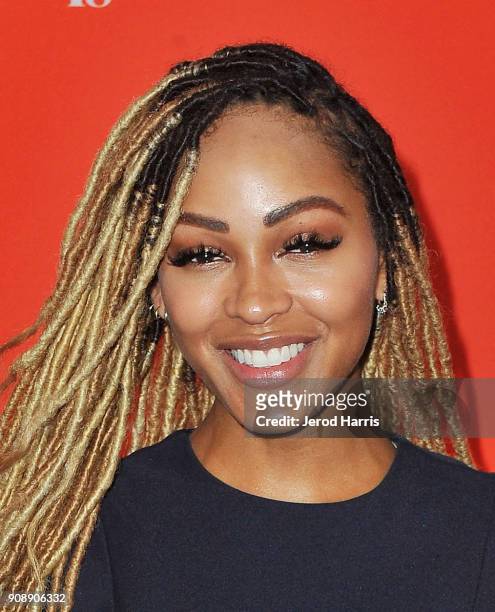 Actor Meagan Good attends the "A Boy, A Girl, A Dream" Premiere during the 2018 Sundance Film Festival at Park City Library on January 22, 2018 in...