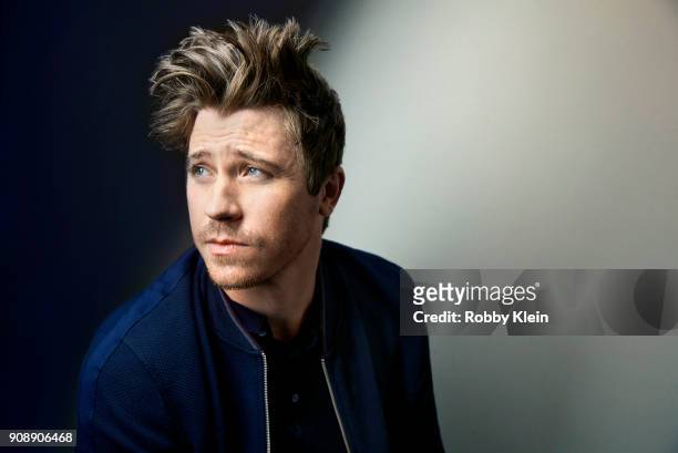 Garrett Hedlund from the fim 'Burden' poses for a portrait at the YouTube x Getty Images Portrait Studio at 2018 Sundance Film Festival on January...